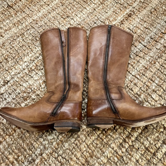 FRYE Melissa Inside Zip Boot COGNAC 7.5 - Picture 8 of 16